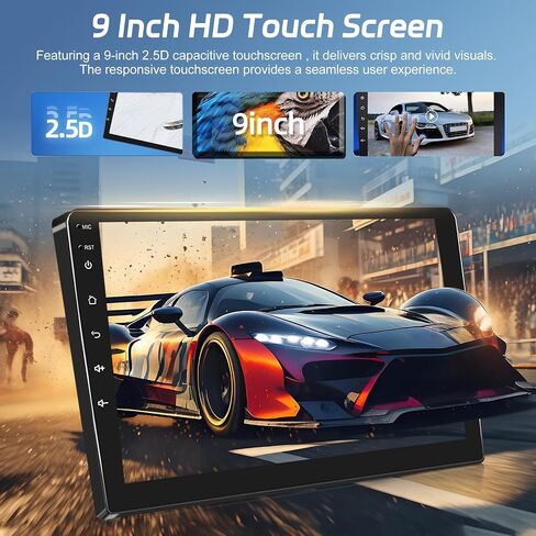 [2+64G] NHOPEEW Car Radio for Mazda 3 2004-2009 with Wireless Carplay and Android Auto, 9 Inch Touch Screen Android Car Stereo - DSP/GPS/WiFi/SWC/Bluetooth/Mirror Link + AHD Backup Camera in Saudi Arabia