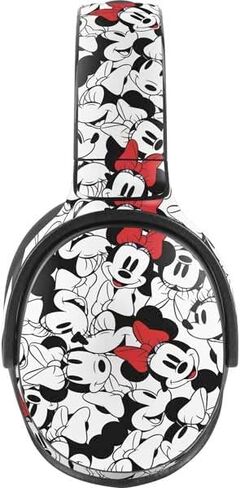 غلاف صوتي من Skinit متوافق مع Skullcandy Venue - تصميم بنمط وجه بوب بلون أحمر مرخص رسميًا من ديزني ميني ماوس in Saudi Arabia