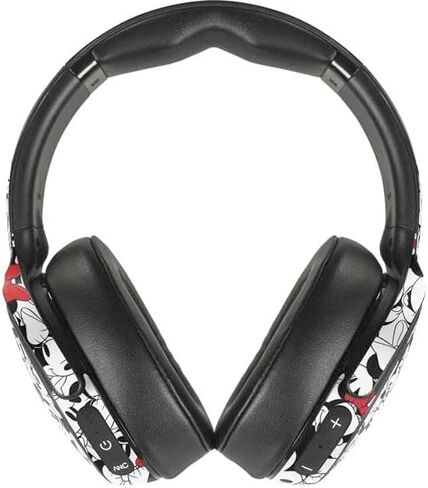 غلاف صوتي من Skinit متوافق مع Skullcandy Venue - تصميم بنمط وجه بوب بلون أحمر مرخص رسميًا من ديزني ميني ماوس in Saudi Arabia