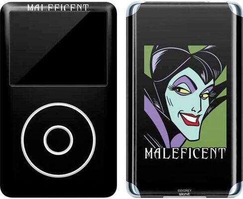 Skinit Decal MP3 Player Skin Compatible with iPod Classic (6th Gen) 80GB - Officially Licensed Disney Villains Maleficent Design in Saudi Arabia