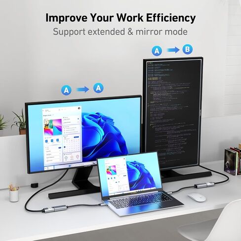 محول USB C إلى HDMI، محول USB من النوع C إلى HDMI [متوافق مع Thunderbolt 3/4] مع iPhone 15 Pro/Max، MacBook Pro/Air 2023، iPad Pro، iMac، S23، XPS 17، Surface Book 3 والمزيد in Saudi Arabia