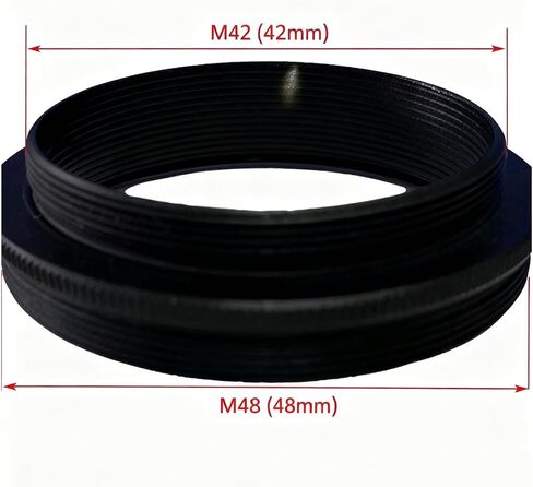 حلقة محول M42 إلى M38 لكاميرا T2 M42 X 0.75 DSLR - مثالية للتصوير الفوتوغرافي بعدسة التلسكوب الفلكي (قطعة واحدة من M42 إلى M38) in Kuwait