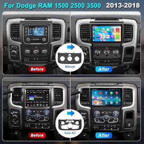 راديو سيارة 4G+64G لسيارة جيب جراند شيروكي 2014-2021، رانجلر 2018-2020، لسيارة دودج رام 1500/2500/3500 2013-2018، لسيارة دودج تشالنجر تشارجر 2015-2023، ستيريو السيارة، كاربلاي/أندرويد أوتو، ملاحة جي بي إس in Kuwait