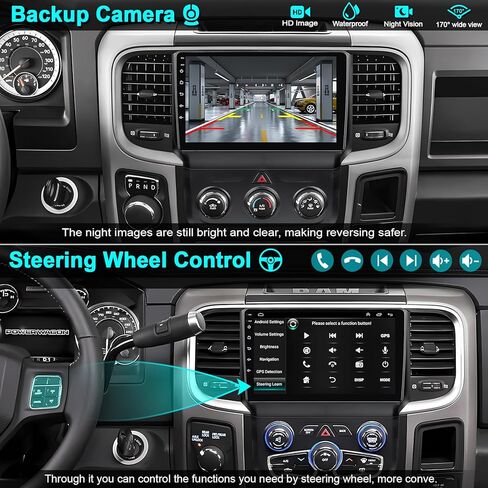 راديو سيارة 4G+64G لسيارة جيب جراند شيروكي 2014-2021، رانجلر 2018-2020، لسيارة دودج رام 1500/2500/3500 2013-2018، لسيارة دودج تشالنجر تشارجر 2015-2023، ستيريو السيارة، كاربلاي/أندرويد أوتو، ملاحة جي بي إس in Kuwait