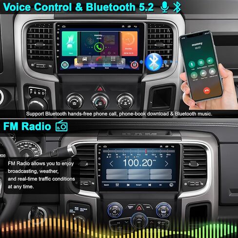 راديو سيارة 4G+64G لسيارة جيب جراند شيروكي 2014-2021، رانجلر 2018-2020، لسيارة دودج رام 1500/2500/3500 2013-2018، لسيارة دودج تشالنجر تشارجر 2015-2023، ستيريو السيارة، كاربلاي/أندرويد أوتو، ملاحة جي بي إس in Kuwait