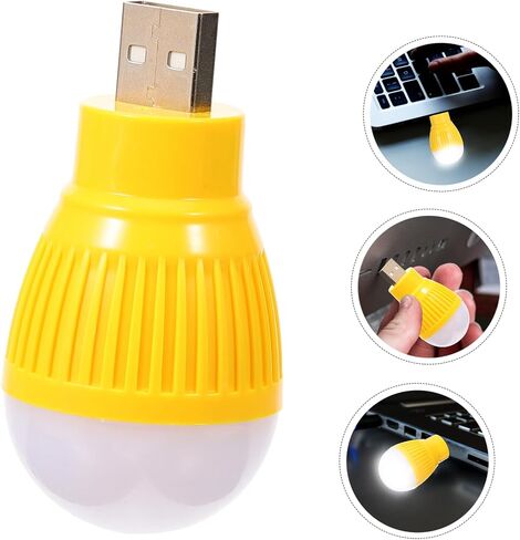 NUOBESTY 4 قطع USB مصابيح LED صغيرة مصابيح ليلية محمولة للاستخدام في حالات الطوارئ مصابيح USB مدمجة للسفر المكتبي تركيبات إضاءة صغيرة متعددة الاستخدامات in Kuwait