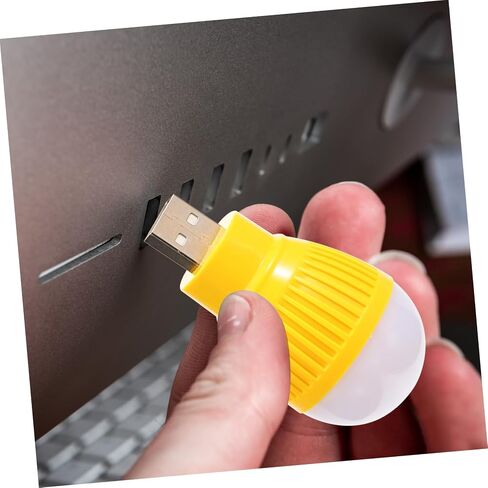 NUOBESTY 4 قطع USB مصابيح LED صغيرة مصابيح ليلية محمولة للاستخدام في حالات الطوارئ مصابيح USB مدمجة للسفر المكتبي تركيبات إضاءة صغيرة متعددة الاستخدامات in Kuwait