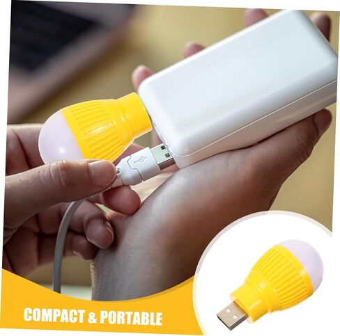 NUOBESTY 4 قطع USB مصابيح LED صغيرة مصابيح ليلية محمولة للاستخدام في حالات الطوارئ مصابيح USB مدمجة للسفر المكتبي تركيبات إضاءة صغيرة متعددة الاستخدامات in Kuwait
