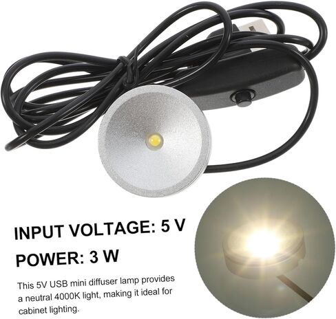 3 واط USB بالطاقة LED محايد الناشر مصباح سامسونج المحمولة الكاشف لإضاءة طاولة المطبخ لينة حتى الإضاءة لاستخدام القراءة in Kuwait
