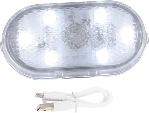 مصباح LED داخلي للسيارة قابل لإعادة الشحن عبر USB، مستشعر باللمس متعدد الوظائف، مناسب للقراءة واستخدام المركبات المتوافقة في حالات الطوارئ in Saudi Arabia