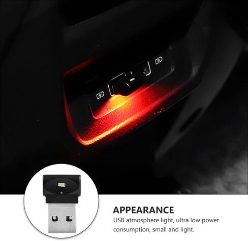 Zerodeko سيارة USB ضوء مصباح LED صغير للجو الداخلي مادة متينة سطوع عالية استهلاك منخفض للطاقة للسيارات المنزل المزيد in Saudi Arabia
