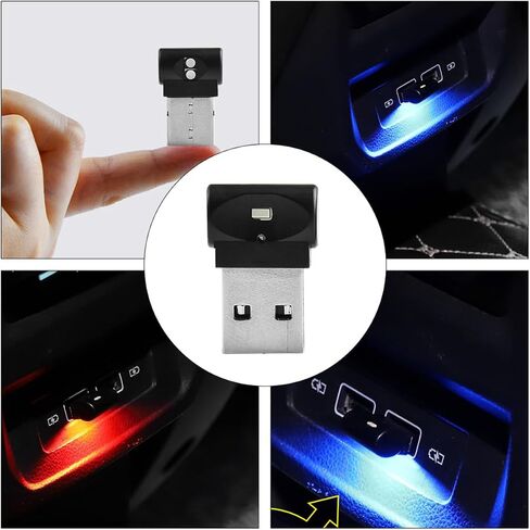 Zerodeko سيارة USB ضوء مصباح LED صغير للجو الداخلي مادة متينة سطوع عالية استهلاك منخفض للطاقة للسيارات المنزل المزيد in Saudi Arabia
