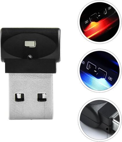 Zerodeko سيارة USB ضوء مصباح LED صغير للجو الداخلي مادة متينة سطوع عالية استهلاك منخفض للطاقة للسيارات المنزل المزيد in Saudi Arabia