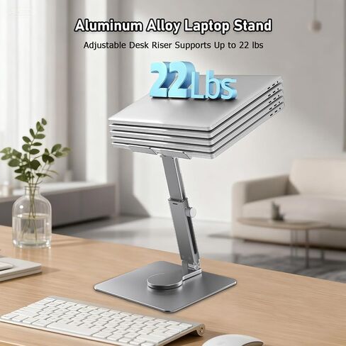 Tablet Stand, Height Adjustable with 360 Rotating Base - Desk Stand Holder, Rotating Display Stand for All 5.8-12.9" iPad Samsung Phone Tablet Kindle E-Reader and More in Saudi Arabia