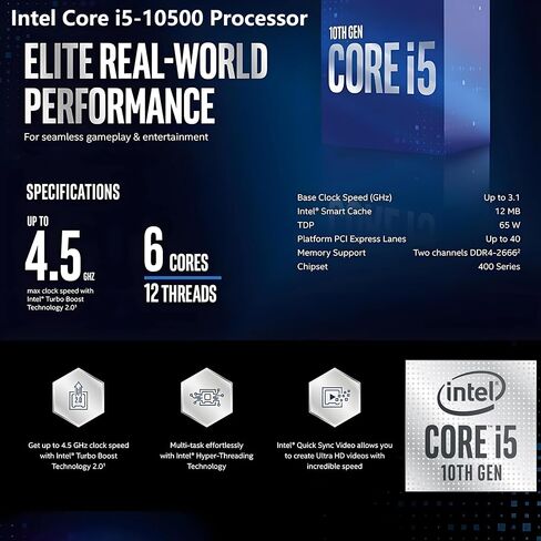 كمبيوتر مكتبي HP ProDesk 400 G7 Tower Business، Intel 6-Core i5-10500 (Beat i7-8700)، ذاكرة وصول عشوائي DDR4 سعة 16 جيجابايت، محرك أقراص PCIe SSD سعة 512 جيجابايت، محول WiFi، RJ-45، HDMI، DP، لوحة مفاتيح وماوس، Windows 11 Pro (متجدد) in Kuwait