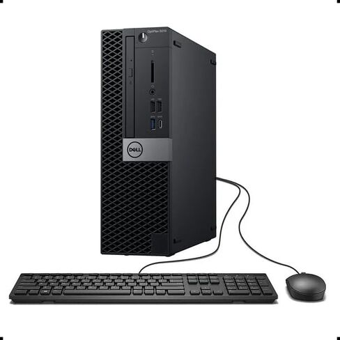 كمبيوتر مكتبي Dell OptiPlex 5070 SFF، Intel Quad Core i5-9500 حتى 4.4 جيجا هرتز كمبيوتر شخصي للأعمال، 16 جيجا DDR4، 512 جيجا SSD، WiFi، DP، دعم 4K، لوحة مفاتيح وماوس، Windows 11 Pro (متجدد) in Saudi Arabia