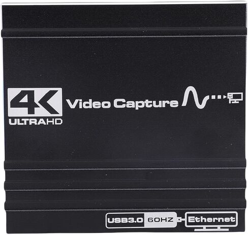 بطاقة التقاط فيديو 4K، التقاط ألعاب USB 3.0 HDMI مع منفذ RJ45، لا يوجد تأخير في بث الألعاب للكمبيوتر الشخصي OBS Live Streaming in Kuwait
