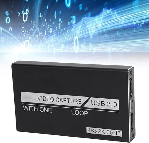 بطاقة التقاط فيديو POCREATION 4K، بطاقة التقاط فيديو 60 هرتز لتبديل تدفق الألعاب مع USB 3.0 1080P 60 إطارًا في الثانية حلقة واجهة الوسائط المتعددة عالية الدقة لاستوديو OBS in Kuwait