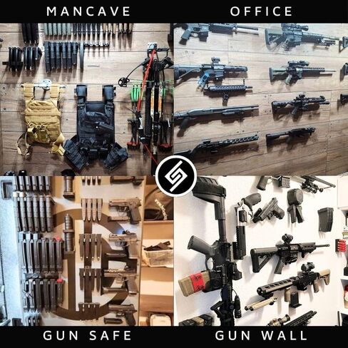 Spartan Mounts Shotgun Shell Storage Solution | Safe Gun Room Display Storage Organization Man Cave Husband Military Police Home Self Defense 12 20 410 Gauge in Saudi Arabia