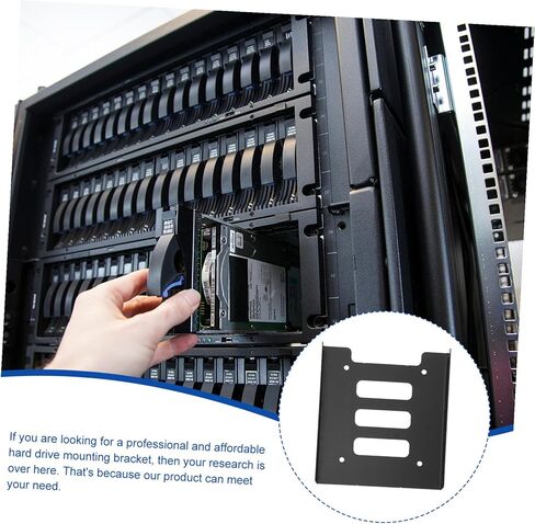 محول محول SSD مع دعامة تثبيت القرص الصلب، حامل خليج محرك معدني ثابت للكمبيوتر المكتبي، سهل التركيب، ملحق قفص القرص الصلب الداخلي in Kuwait