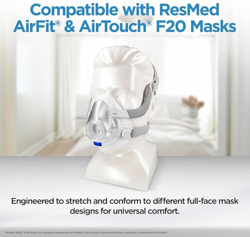 بطانات أقنعة CPAP من resplabs - بطانات نوم لأقنعة CPAP لكامل الوجه، عالمية - 4 عبوات in Kuwait