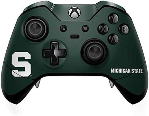 غلاف Skinit المخصص للألعاب متوافق مع وحدة تحكم Xbox One Elite - تصميم مرخص رسميًا من جامعة ولاية ميشيغان Spartans S in Kuwait