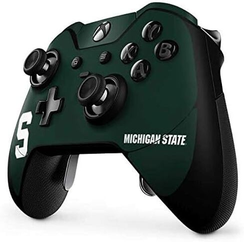 غلاف Skinit المخصص للألعاب متوافق مع وحدة تحكم Xbox One Elite - تصميم مرخص رسميًا من جامعة ولاية ميشيغان Spartans S in Kuwait