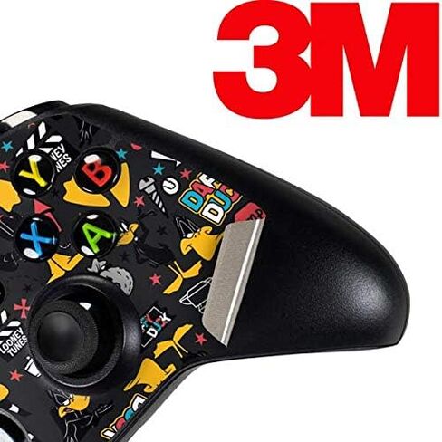 ملصق Skinit المخصص للألعاب متوافق مع وحدة تحكم Xbox One - تصميم رقعة Daffy Duck Patches المرخصة رسميًا من Warner Bros in Kuwait
