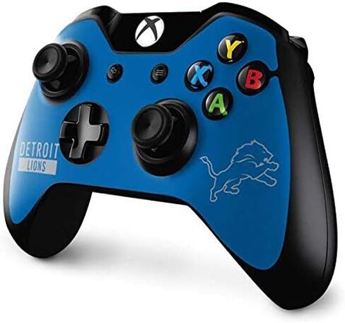 Skinit Decal Gaming Skin Compatible with Xbox One Controller - Officially Licensed NFL Detroit Lions Blue Performance Series Design in Saudi Arabia