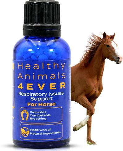 HealthyAnimals4Ever Horse All-Natural Equine Gastric Ulcer Syndrome (EGUS) Support -Reduces Ulcers & Other Stomach Lining Issues - Supplements for Horses - Homeopathic & Highly Effective-300 Tablets in Saudi Arabia