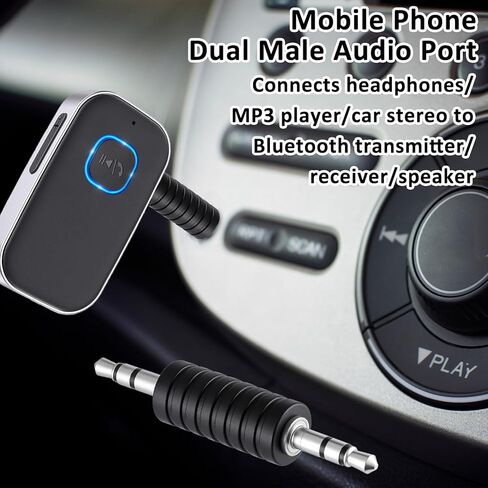 3 قطع 3.5 ملم جاك إلى 3.5 ملم محول صوت ذكر موصلات ذكر إلى ذكر قابس ستيريو جاك معدني ذكر سماعة جاك موصل مقرنة لجهاز استقبال BT، مشغل MP3، جهاز إرسال السيارة، مكبرات الصوت in Kuwait