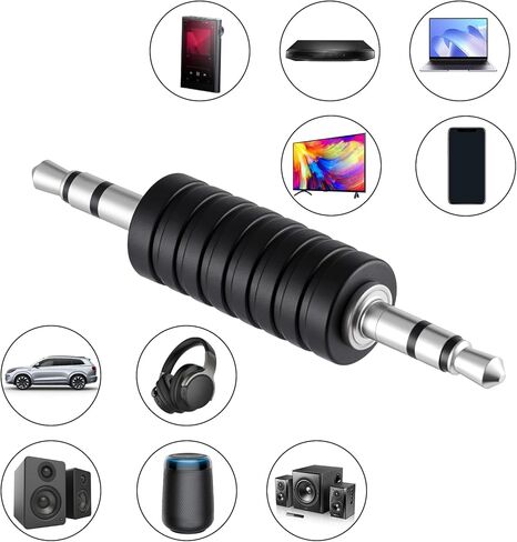 3 قطع 3.5 ملم جاك إلى 3.5 ملم محول صوت ذكر موصلات ذكر إلى ذكر قابس ستيريو جاك معدني ذكر سماعة جاك موصل مقرنة لجهاز استقبال BT، مشغل MP3، جهاز إرسال السيارة، مكبرات الصوت in Kuwait