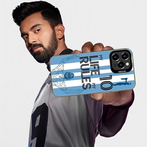 حافظة ألغاز جيرسي رقم 10 متوافقة مع هاتف iPhone 17 Pro، تصميمات ألغاز ماعز لكرة القدم، غطاء هاتف واقٍ مضاد للصدمات وغير قابل للانزلاق (CR) in Saudi Arabia