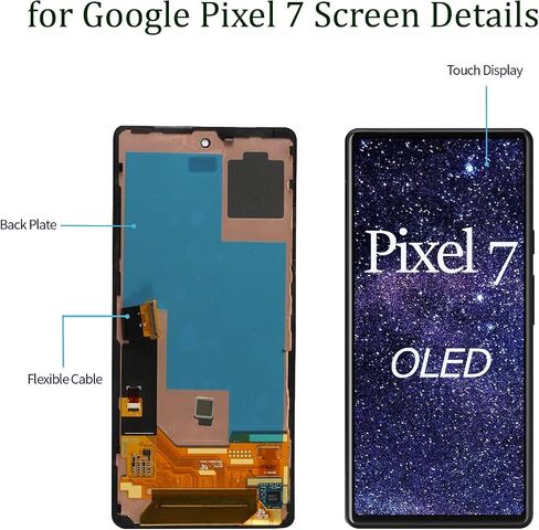 شاشة OLED بديلة لشاشة Google Pixel 7 تعمل باللمس مجموعة GVU6C GQML3 مع مجموعات إصلاح in Kuwait