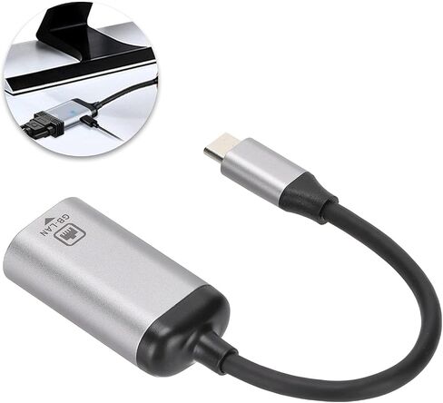 Gaeirt USB Type C to RJ45 Ethernet Adapter, Gigabit LAN Network Converter, Plug and Play in Saudi Arabia