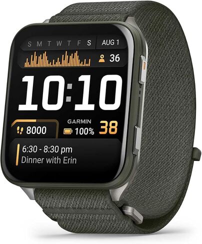 حزمة ساعة ذكية PlayBetter Garmin Venu X1 (أسود/أردوازي تيتانيوم) للياقة البدنية بنظام تحديد المواقع العالمي - شاشة AMOLED رفيعة مقاس 2 بوصة، شاحن محمول متقدم للصحة واللياقة البدنية بقدرة 5000 مللي أمبير في الساعة وواقيات شاشة عالية الدقة in Saudi Arabia