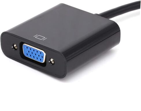1080P DVI Male to VGA Female Video Converter Cable Black High Definition Adapter for Computer Laptop and TV in Saudi Arabia