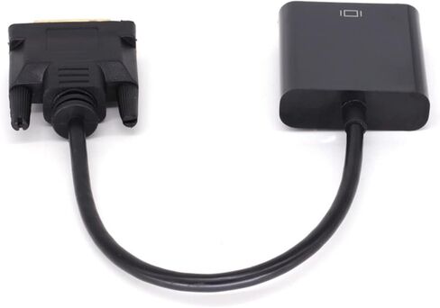 1080P DVI Male to VGA Female Video Converter Cable Black High Definition Adapter for Computer Laptop and TV in Saudi Arabia