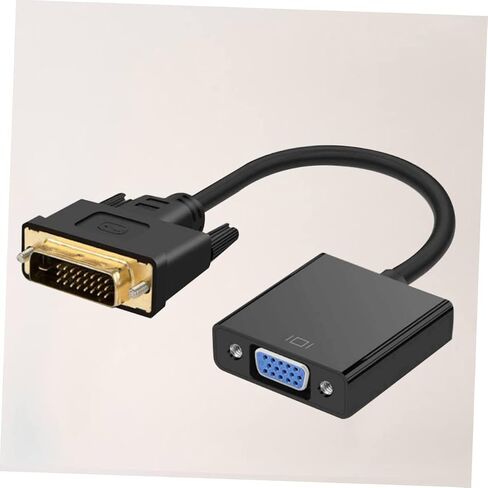 1080P DVI Male to VGA Female Video Converter Cable Black High Definition Adapter for Computer Laptop and TV in Saudi Arabia