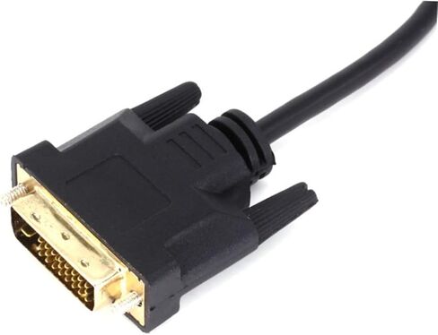 1080P DVI Male to VGA Female Video Converter Cable Black High Definition Adapter for Computer Laptop and TV in Saudi Arabia