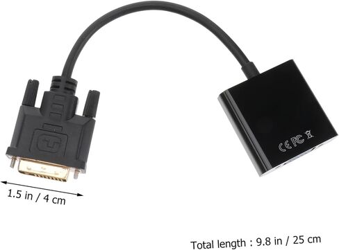 كابل محول Housoutil Dvi إلى Vga من الرقمي إلى التناظري يدعم المحول لا يحتاج إلى سائق in Kuwait
