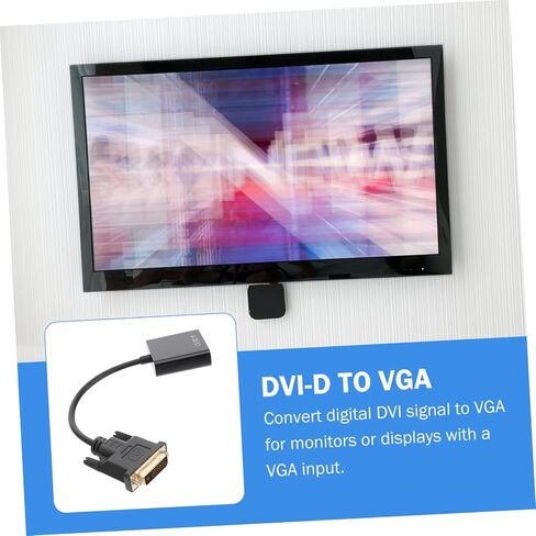 كابل محول Housoutil Dvi إلى Vga من الرقمي إلى التناظري يدعم المحول لا يحتاج إلى سائق in Kuwait