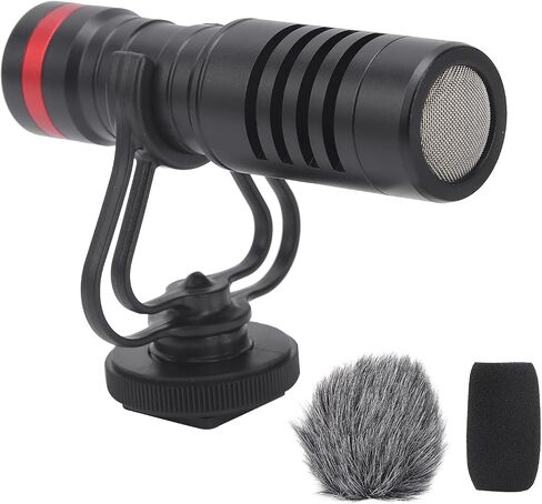 Qiilu Camera Microphone EY-86A Microphone High Sensitivity Camera Phone Video Recording, Directional in Saudi Arabia