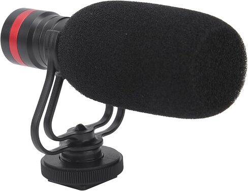 Qiilu Camera Microphone EY-86A Microphone High Sensitivity Camera Phone Video Recording, Directional in Saudi Arabia