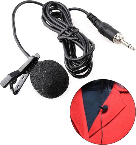 قم بترقية الصوت الخاص بك باستخدام قابس ميكروفون Lavalier Lapel هذا واستخدامه سهل التركيب وميكروفون احترافي أحادي الاتجاه Lavalier Lapel in Saudi Arabia
