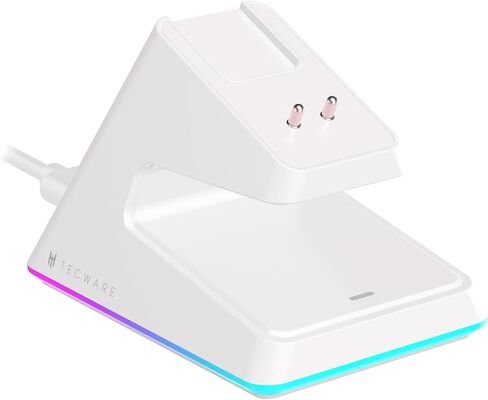 TECWARE EX1 Lightweight Gaming Mouse | 26K DPI Wireless Mouse with OLED Display | 59g Ultra-Light Design | RGB Charging Dock | Tri-Mode Connectivity 2.4GHz/Bluetooth/Wired with Grip Tape | Black in Kuwait