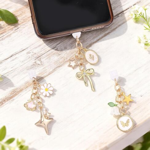 3 قطع من قابس الغبار لمنفذ الشحن، 3 أنماط من قابس الغبار اللطيف المتوافق مع هواتف Kindle وأجهزة القراءة الإلكترونية لمنفذ الشحن من النوع C in Kuwait