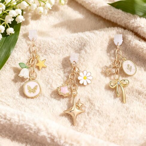 3 قطع من قابس الغبار لمنفذ الشحن، 3 أنماط من قابس الغبار اللطيف المتوافق مع هواتف Kindle وأجهزة القراءة الإلكترونية لمنفذ الشحن من النوع C in Kuwait