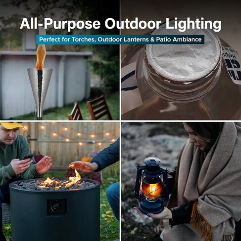 Firefly Tiki Torch Fuel – Clean-Burning Outdoor Lamp Oil for Tiki Torches and Lanterns. Low Smoke, Long-Lasting – Outdoor Patio & Garden Use (Citronella, 2 Gallons) in Kuwait