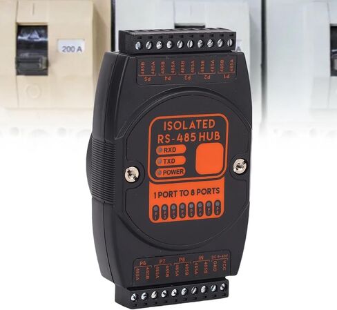 الصناعية الصف 485 محور 1 في 8 خارج مكرر العزلة الكهروضوئية مع حماية 2500Vrms لشبكات الاتصالات RS485 مادة ABS 122x72x26mm in Saudi Arabia